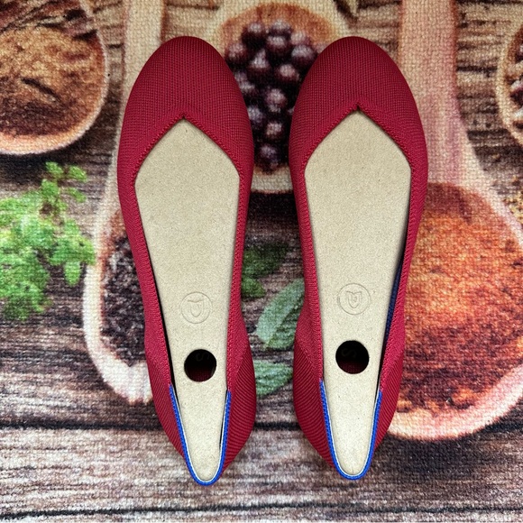 Rothy’s Rounded toe flats shoes in Scooter Red - Picture 3 of 8